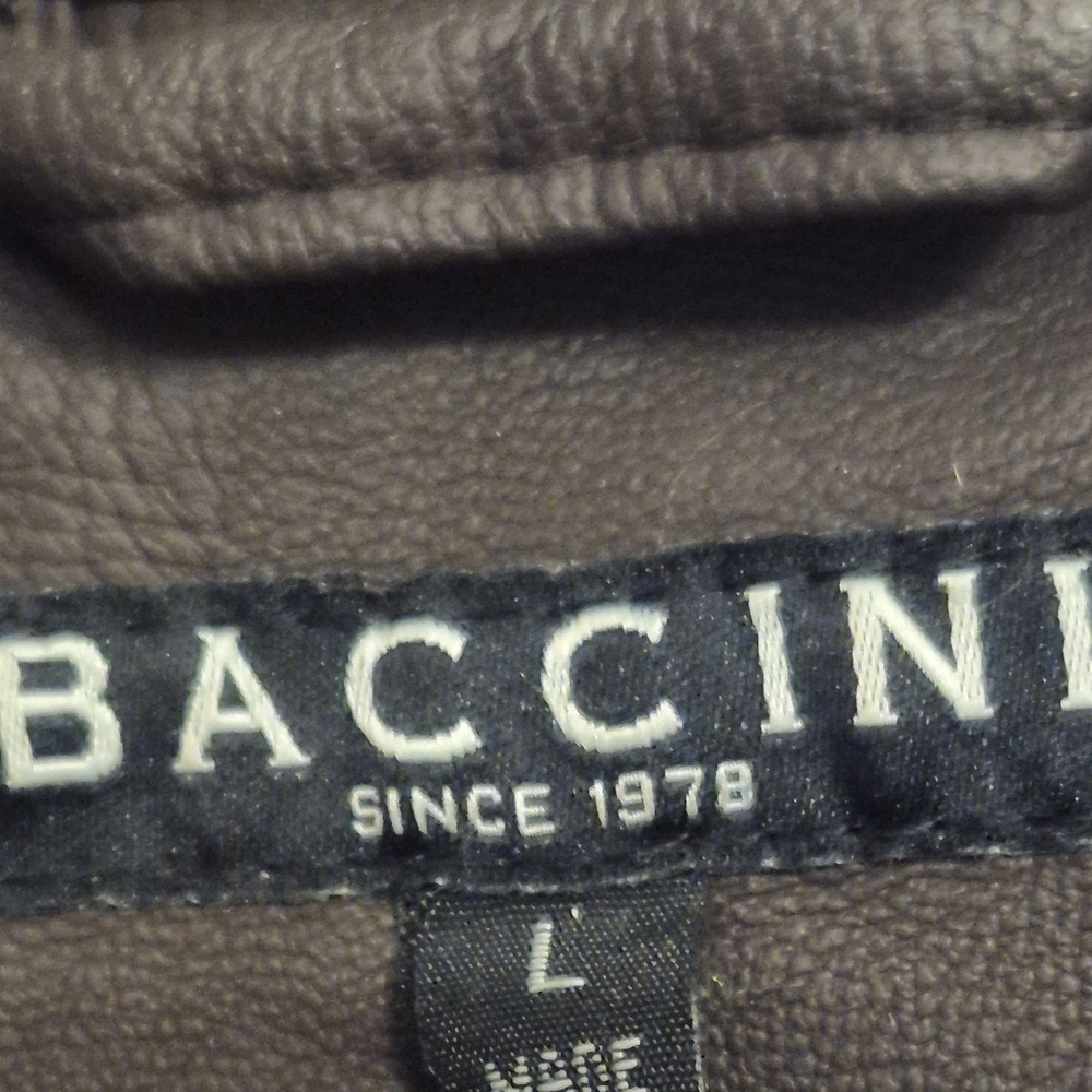 Baccini Dark Brown Leather Jacket - image 4